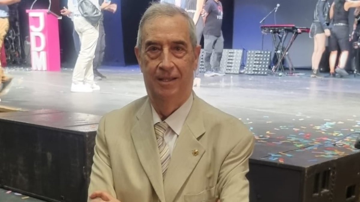 Ambrosio Sánchez, el pasado junio en la XII Gala de los Juegos Deportivos Municipales.