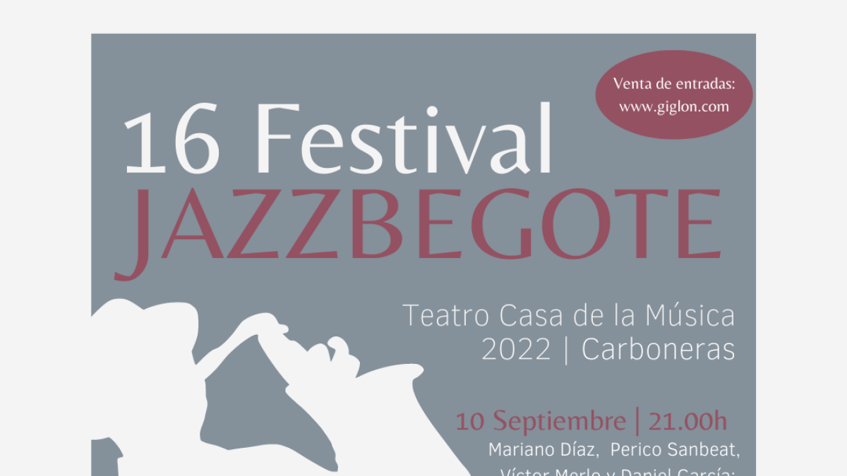 Detalle del cartel de la 16 edición de Jazzbegote en Carboneras.
