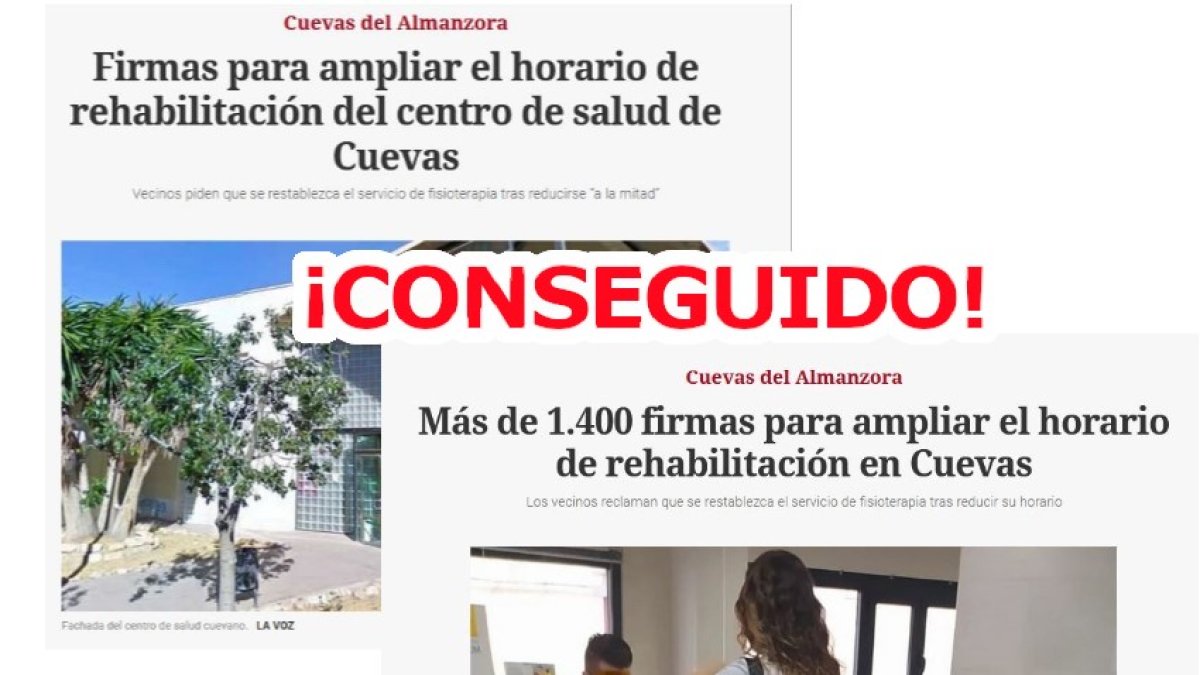Imágenes del éxito de la recogida de firmas.