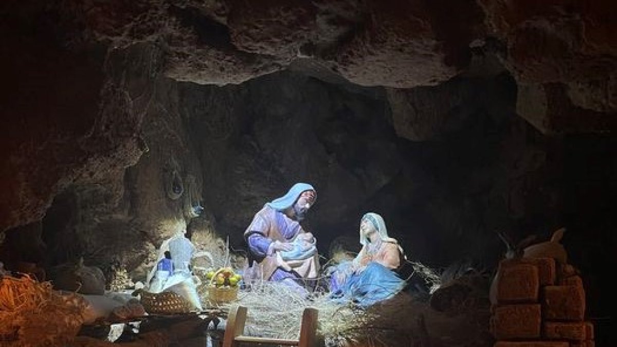 Imagen del nacimiento del Belén municipal de Vera.