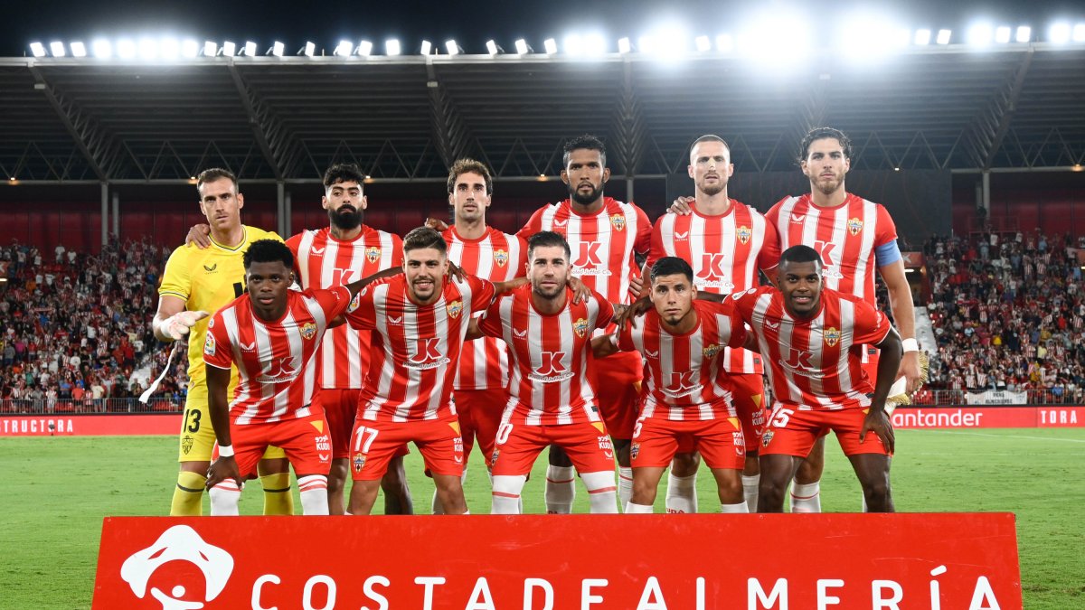 El once del Almería.