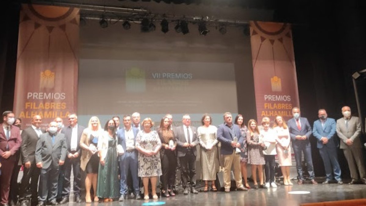 Foto de familia de los Premios Filabres Alhamilla del año pasado.