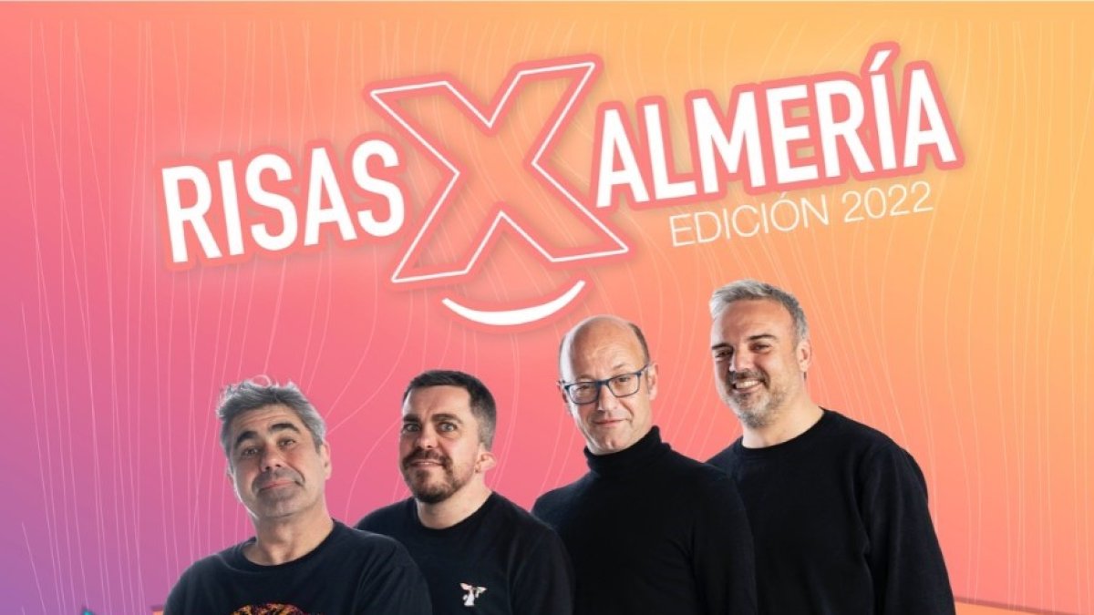 Imagen de los cuatro cómicos almerienses.