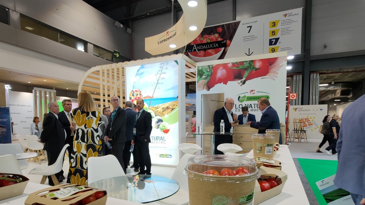 Stand de Coprohníjar en Fruit Attraction 2022.