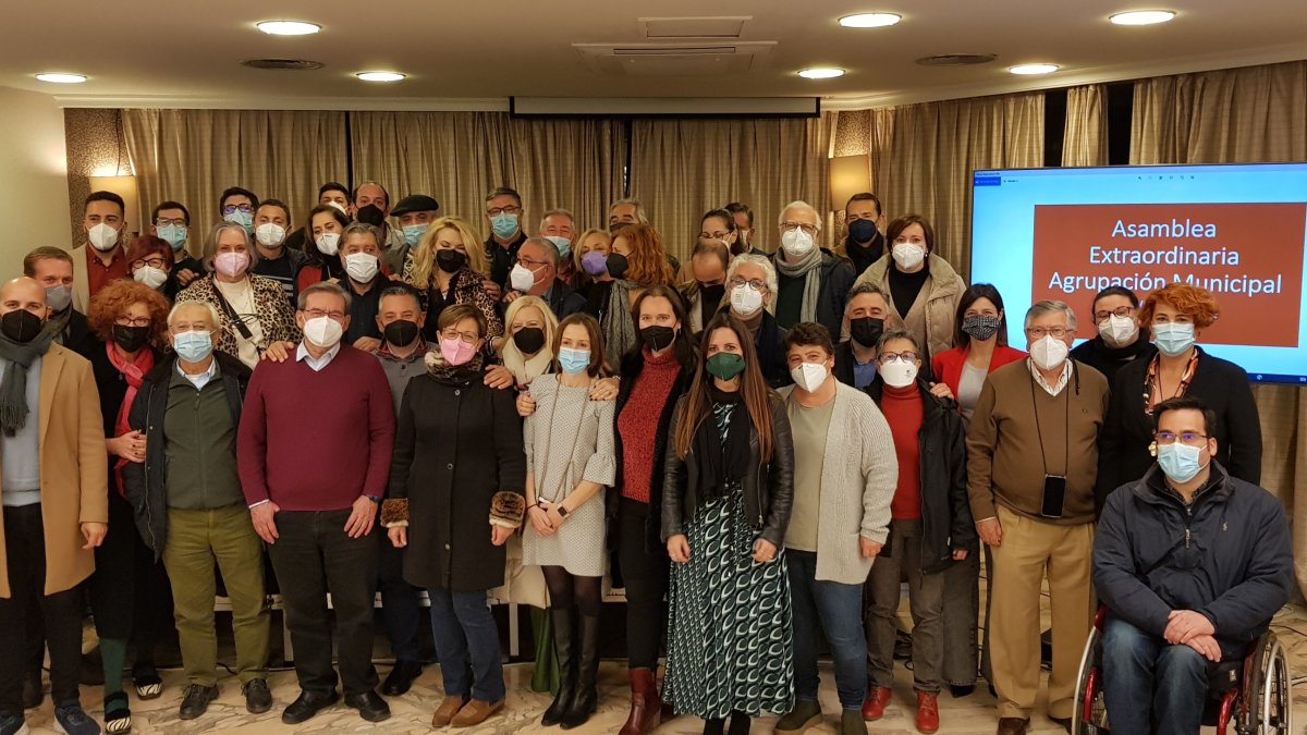 Imagen de archivo de una asamblea del PSOE en Almería capital.