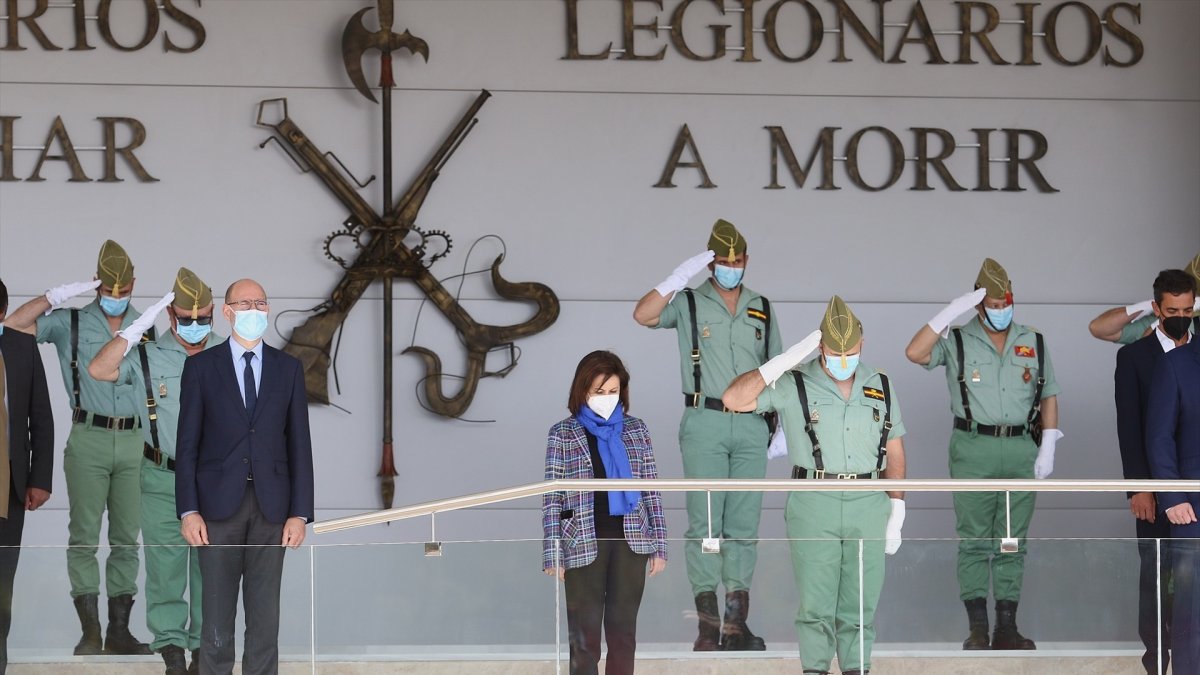 Margarita Robles en un acto en Viator