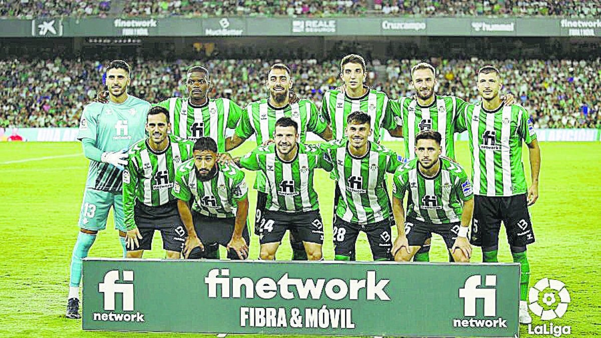 El once verdiblanco que ganó 1-0 a Osasuna.