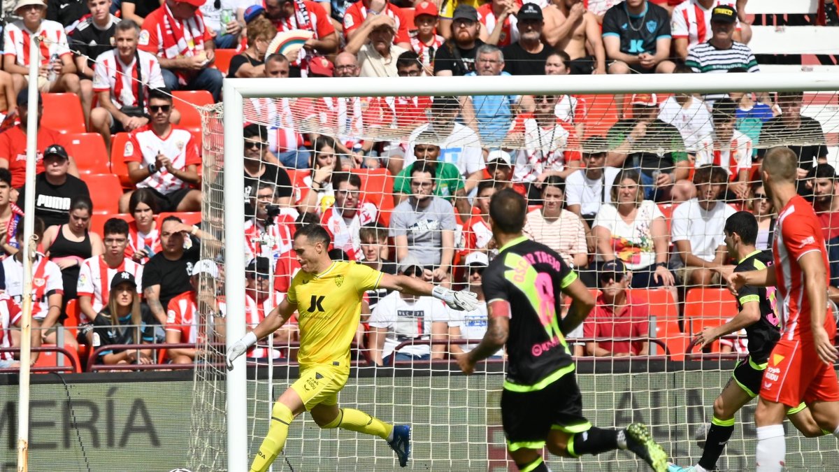 Fernando en el partido del sábado contra el Rayo Vallecano.