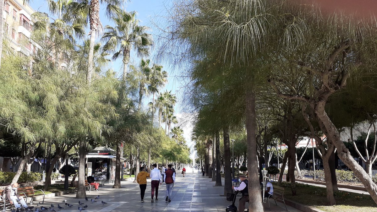 La zona de la Rambla de Almería es la más rica de la capital, con una renta media disponible de 29.335 euros en 2020, según un informe de la Agen