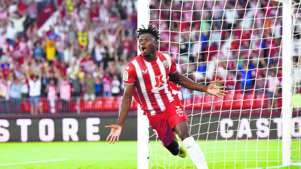 Touré celebra su gol al Girona, el tercero en su cuenta particular.