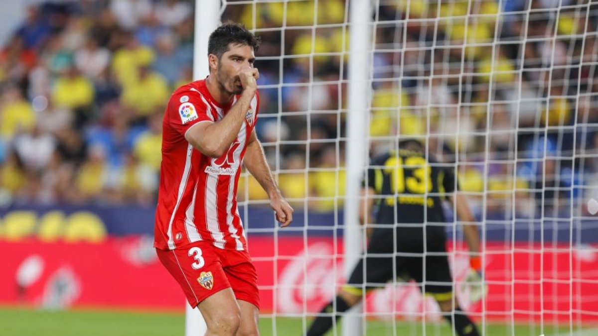 Melero celebra su gol al Villarreal.