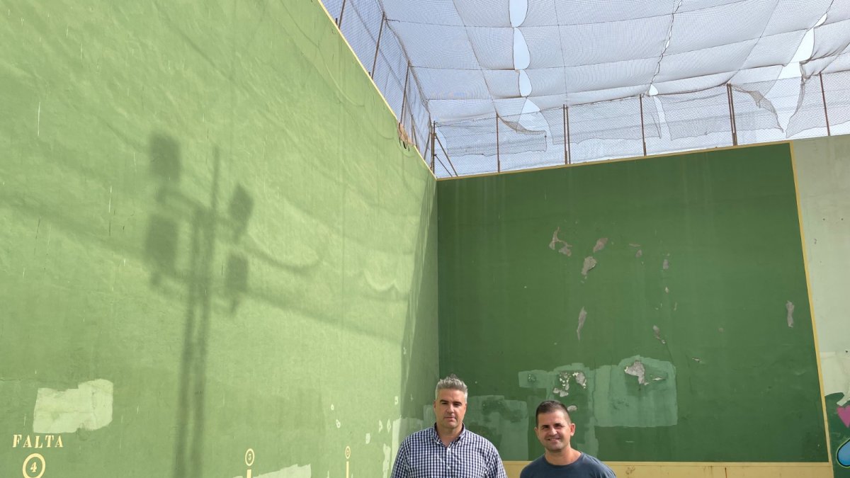 El frontón de Viator que será reformado.