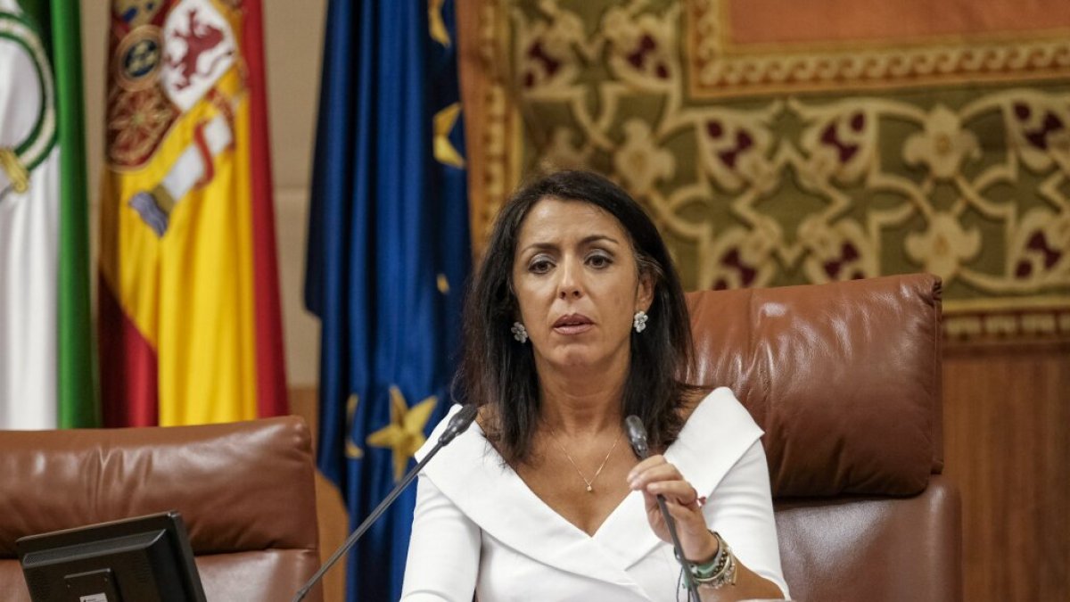 Marta Bosquet, en su etapa de presidenta del Parlamento andaluz.