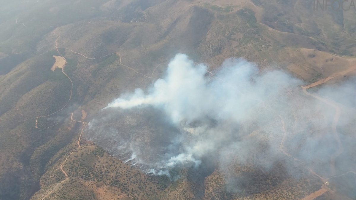 Imagen de la zona difundida por el Twitter del Plan Infoca.