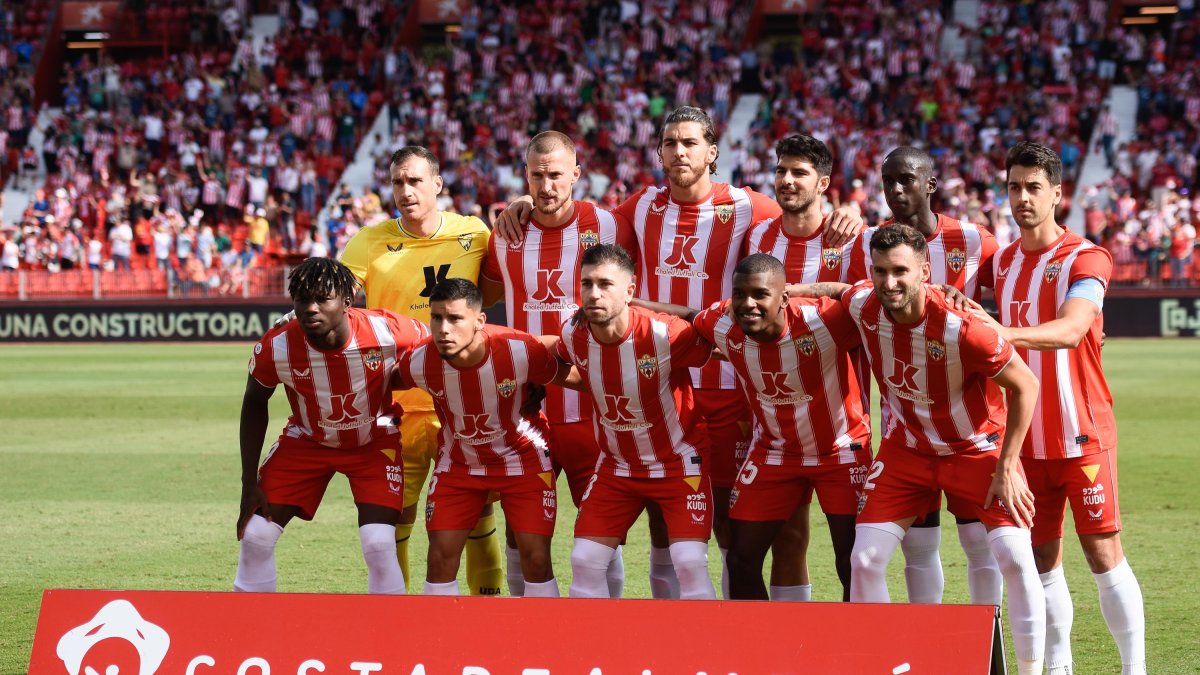 El once del Almería.