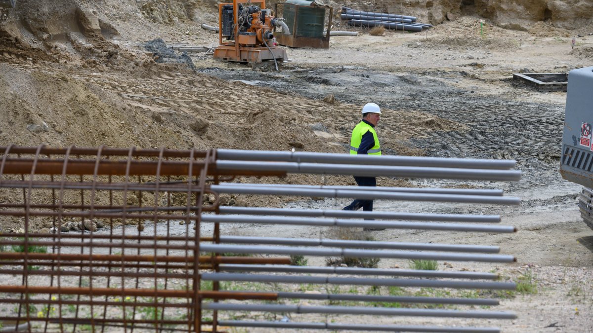 Obras del AVE en Almería.