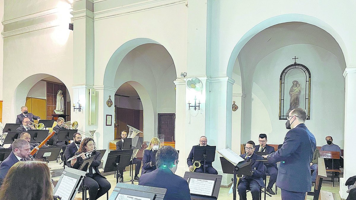 La Banda Municipal de Música de Almería durante un concierto.