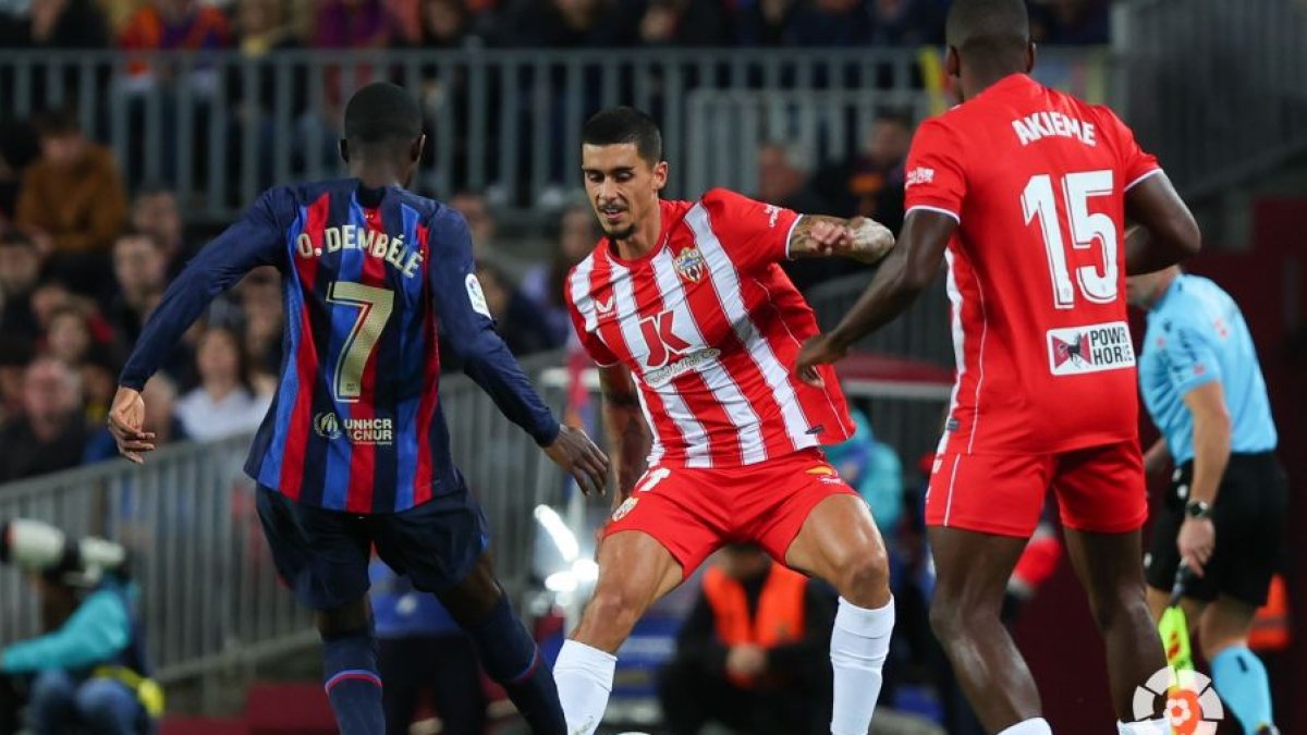 Chumi en el Barcelona-Almería.