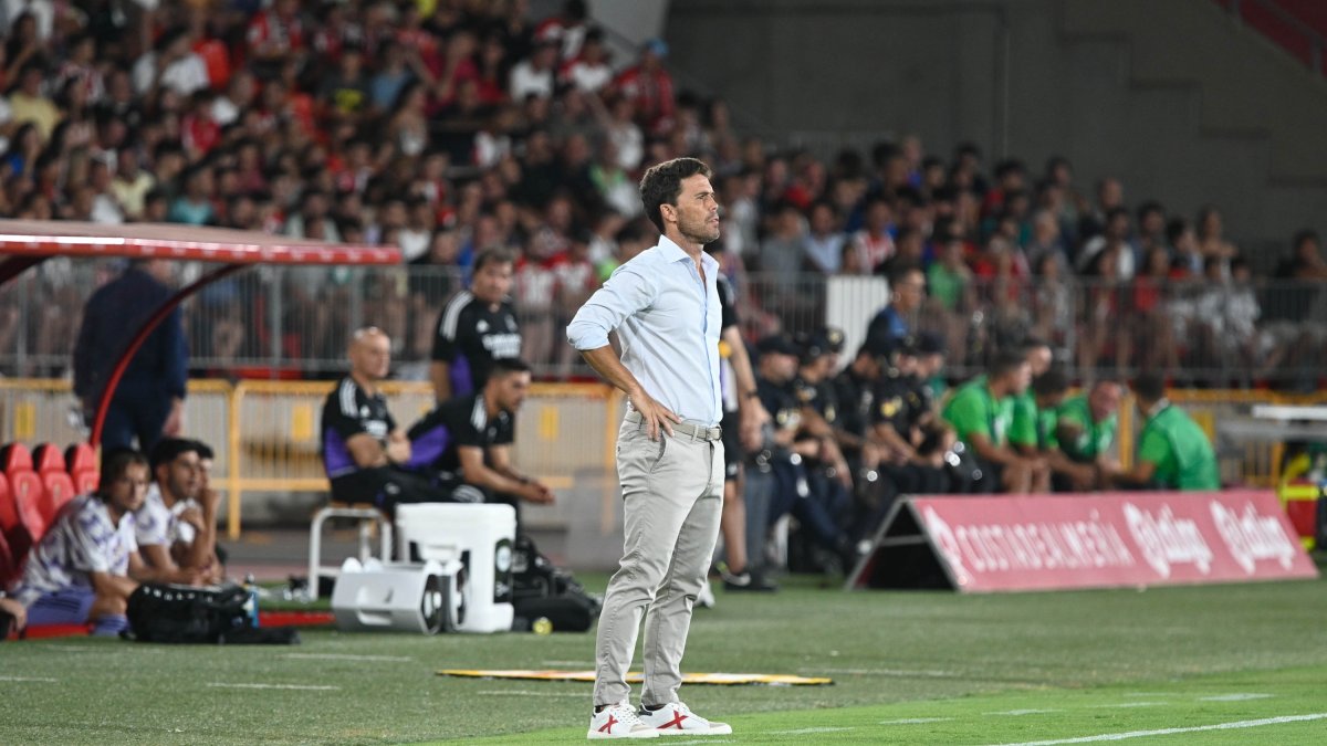 Rubi en el Almería-Real Madrid.