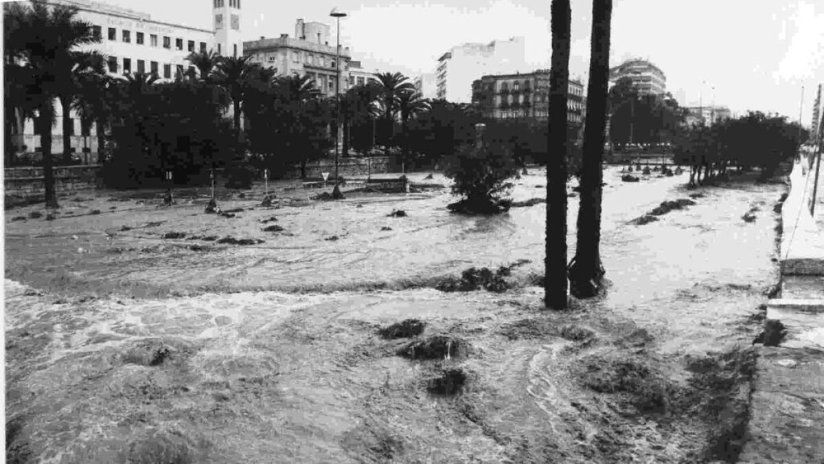 Tromba de agua en Almería.