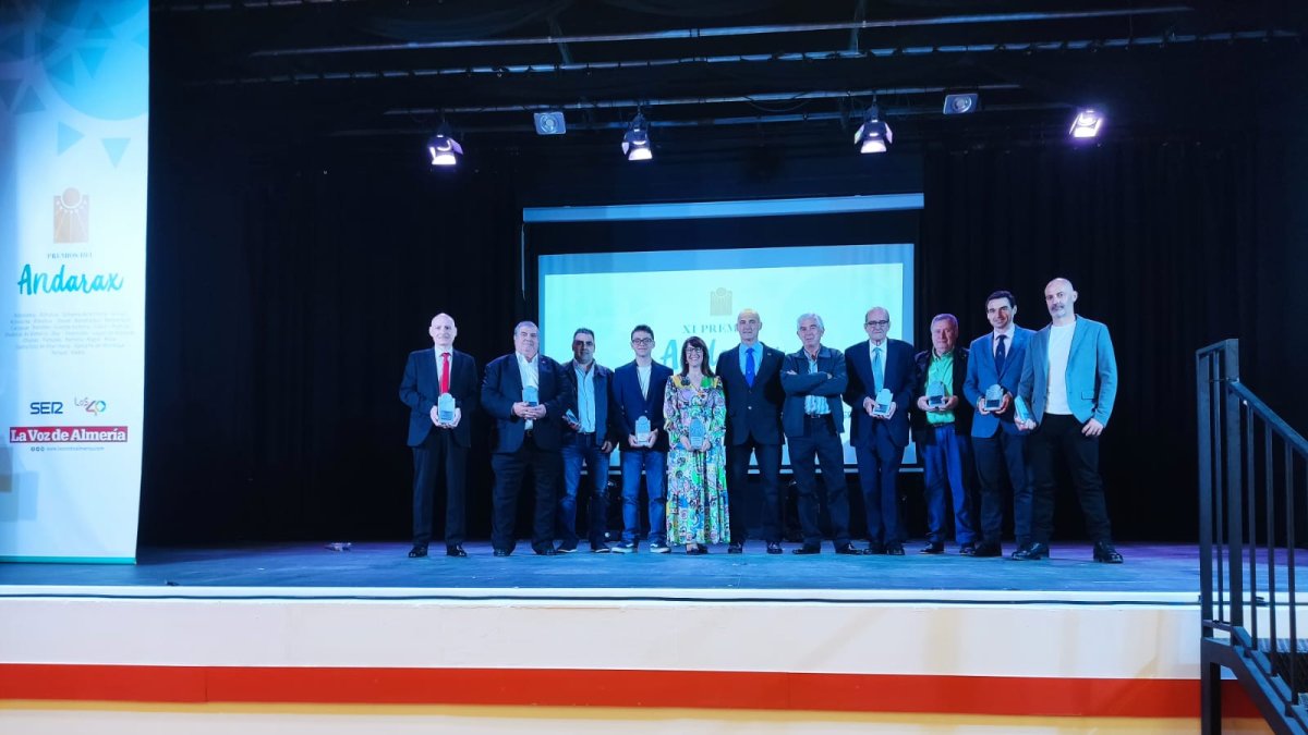 Los ganadores de los XI Premios del Andarax.