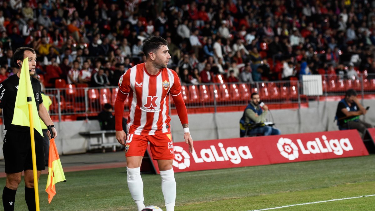 Embarba en el partido ante el Getafe.