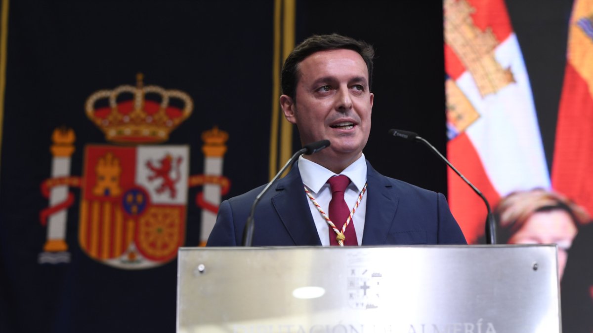 El presidente de la Diputación Provincial de Almería, Javier A. García