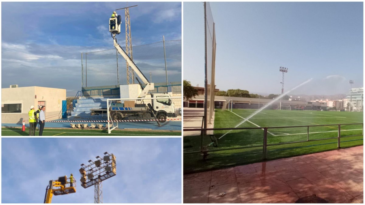 Renovación del sistema de iluminación y riego por los campos de Almería.