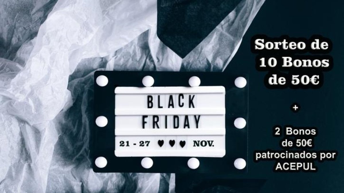 Detalle del cartel de la iniciativa para impulsar el comercio local pulpileño de cara a la Navidad.