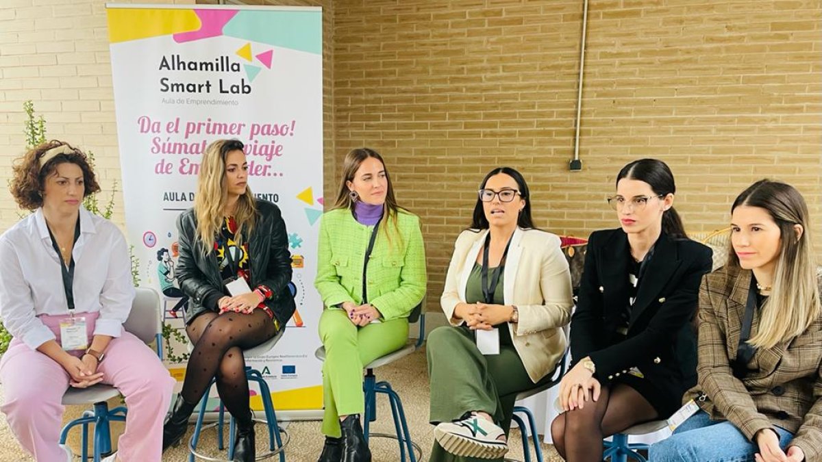 Las seis emprendedoras de la provincia que han participado en el encuentro.