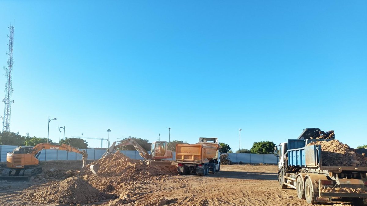 Imagen de la zona en la que se están realizando las obras.