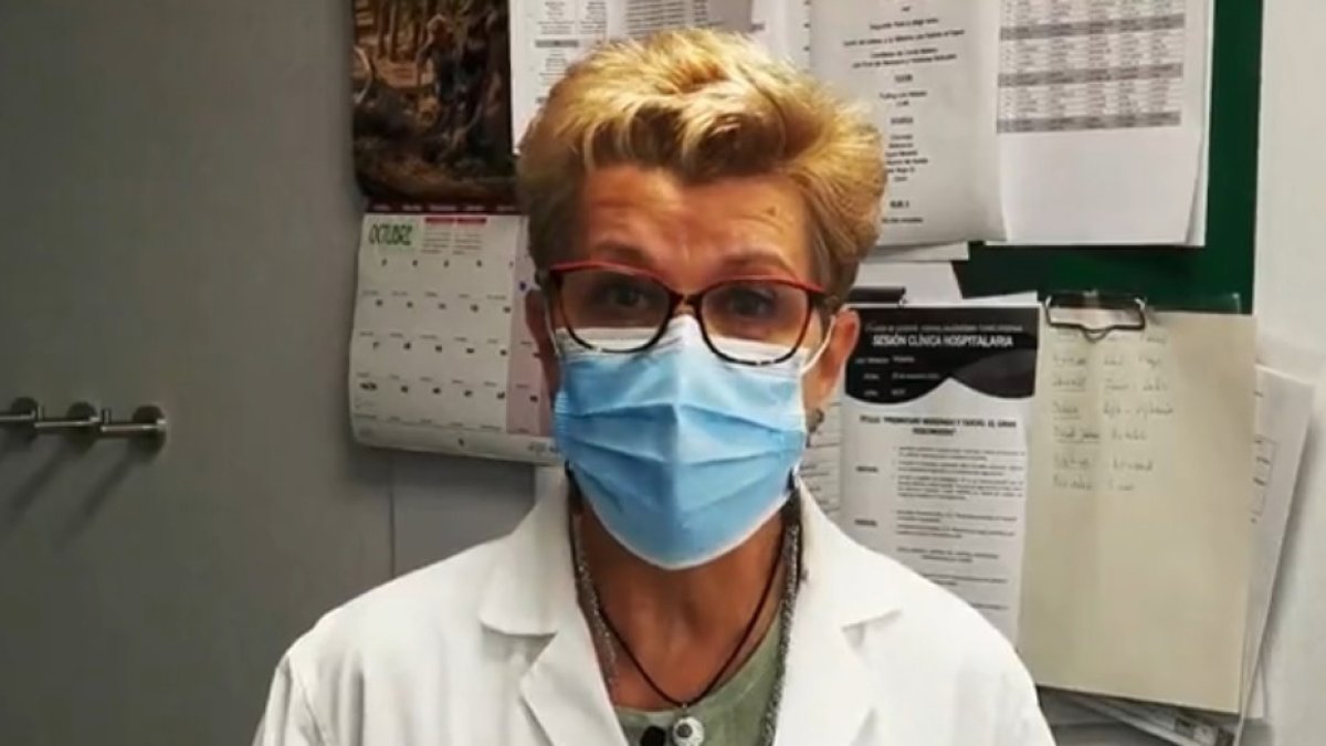 María de los Ángeles Vázquez, jefa de Pediatría.