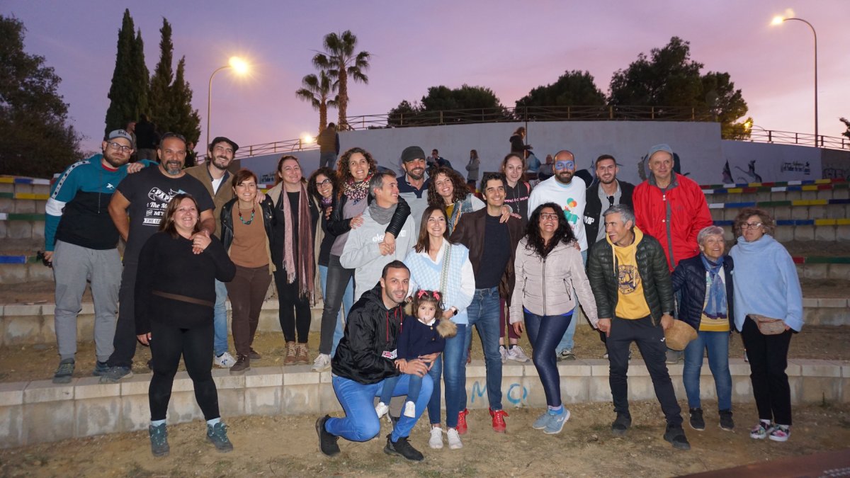 Autoridades y organizadores de la segunda edición del Malvasía Festival en su clausura.