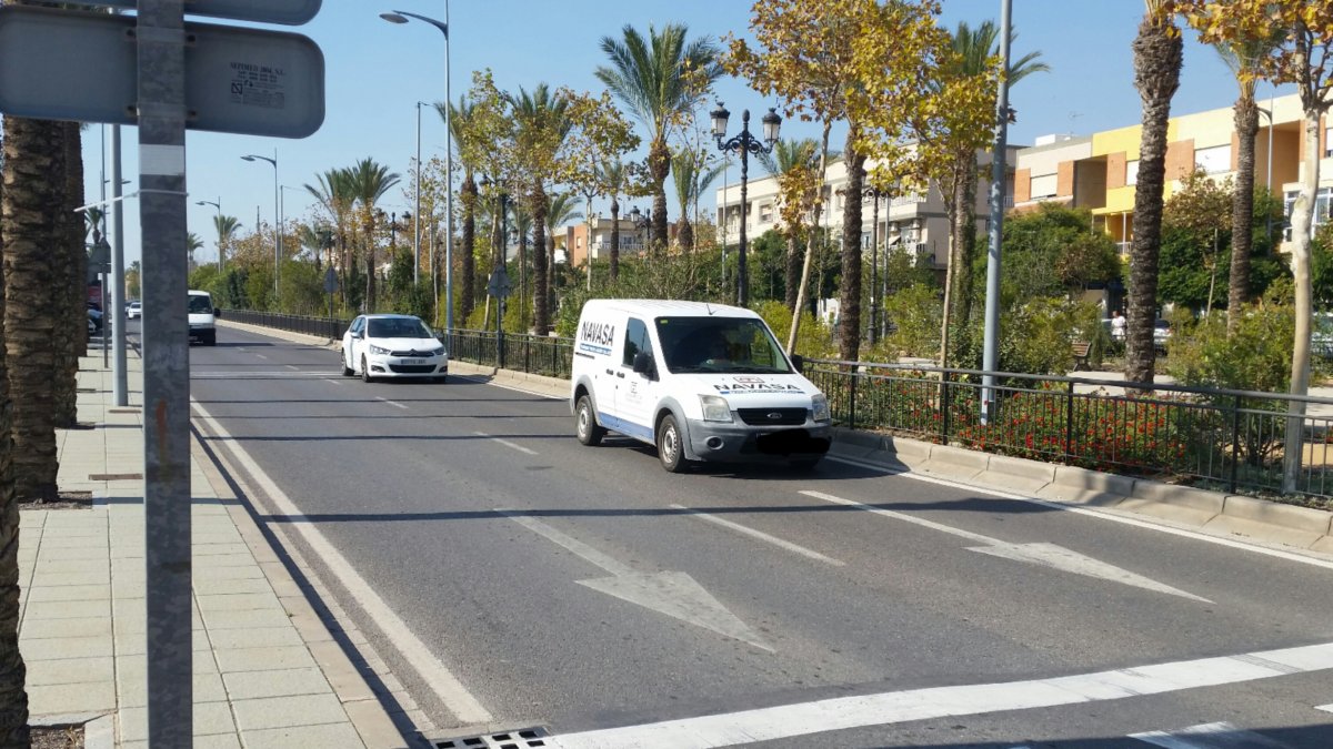 Furgonetas en el término municipal de Vícar
