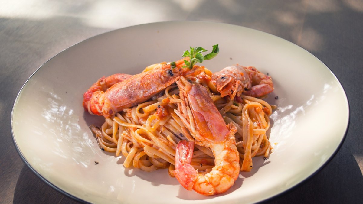 Pasta a la marinera.