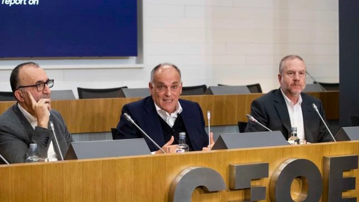 Javier Tebas se ha mostrado en contra de la Superliga.