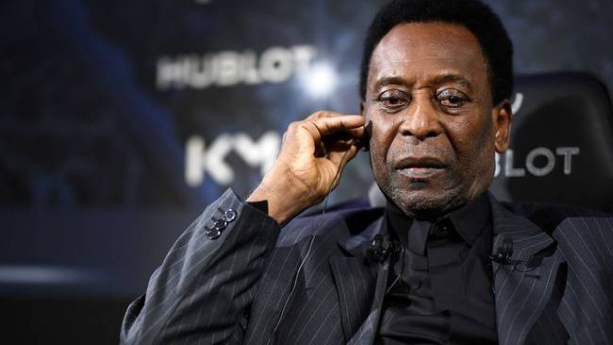 Pelé, durante un acto promocional del Paris Saint-Germain el pasado en abril de 2019.