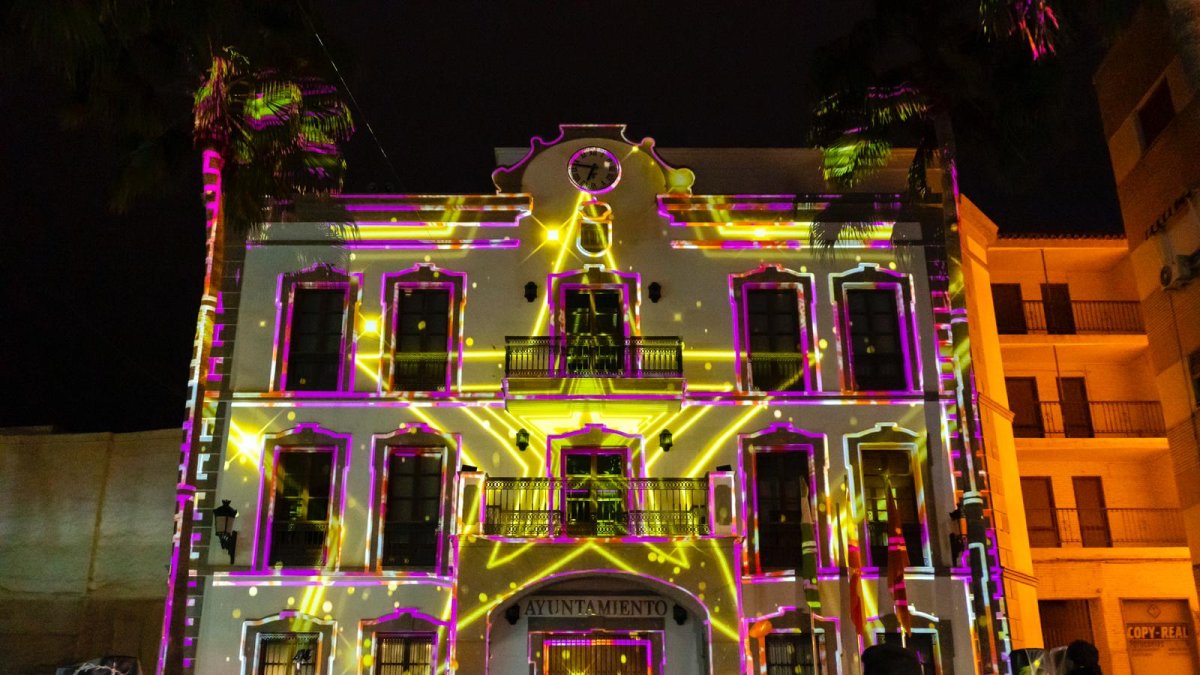 \'Videomapping\' en la fachada del Ayuntamiento