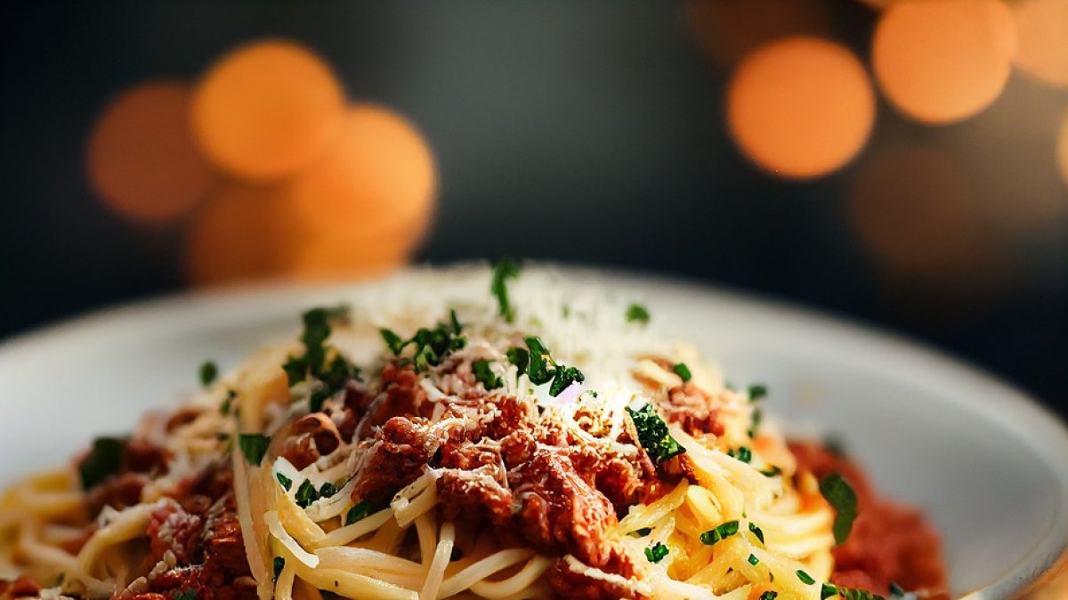 Espaguetis para el almuerzo del sábado.