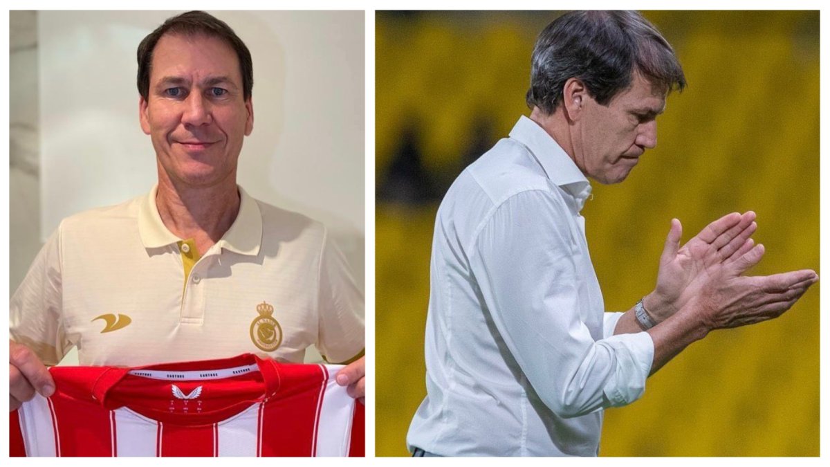 Rudi García se llevó a casa la camiseta del Almería.