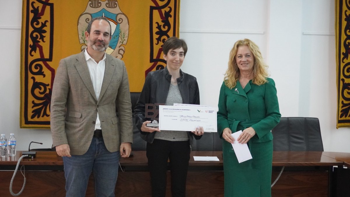 María Gálvez González, mejor expediente académico de Grado Universitario.