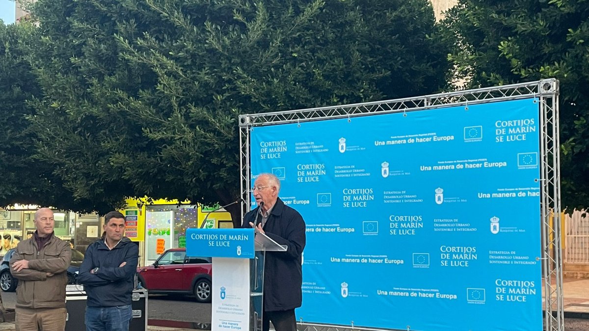 El alcalde de Roquetas, Gabriel Amat, en la inauguración.