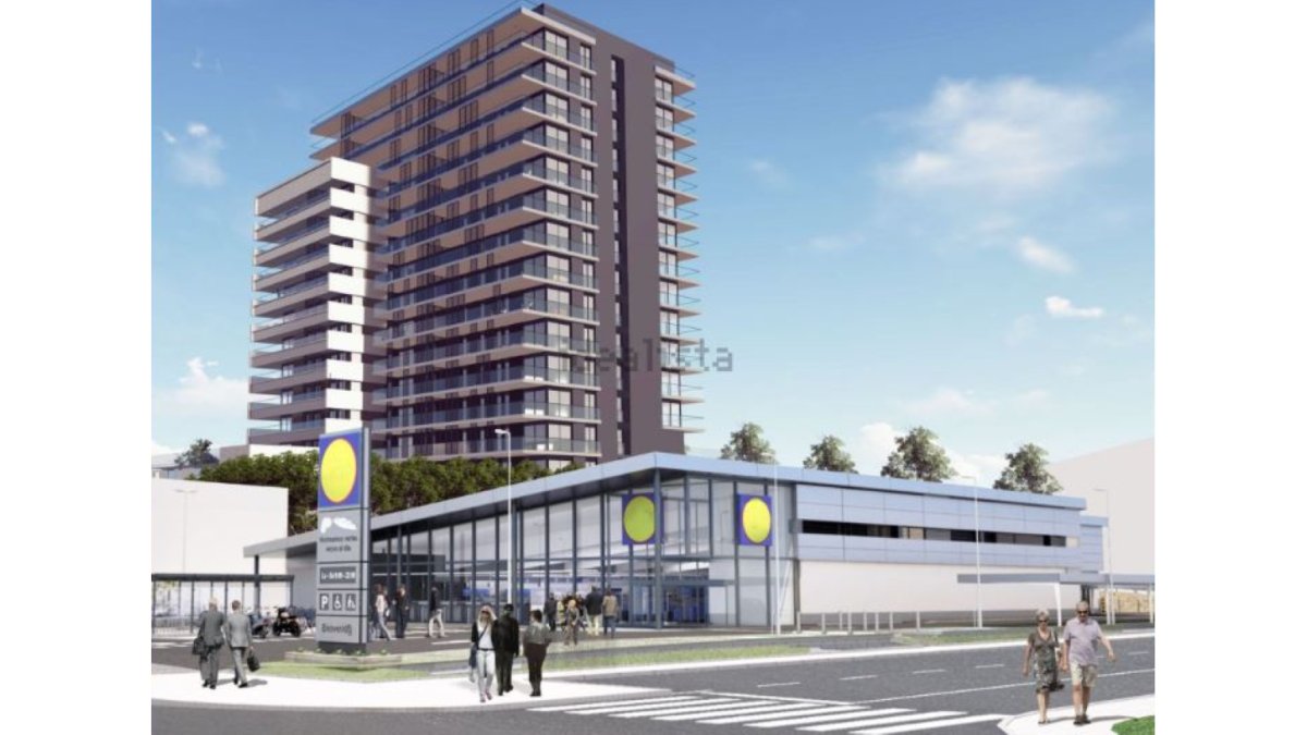 Imagen virtual de la futura Torre Indalo, en La Molineta.