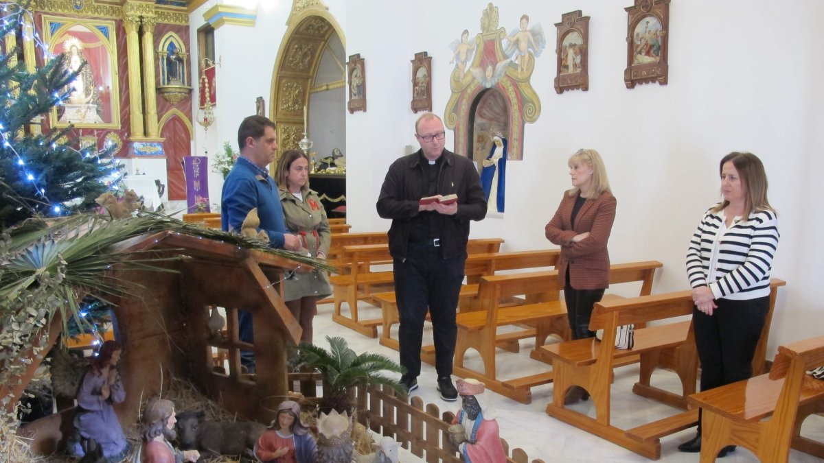 Belén solidario de la Hermandad de la Virgen de las Angustias, ubicado en la Ermita de Vera