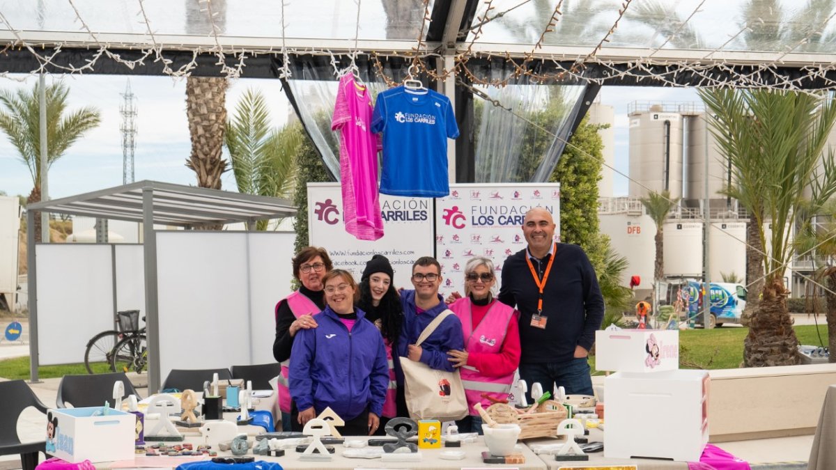 Stand de la Fundación Los Carriles en el C·Market celebrado en Cantoria.