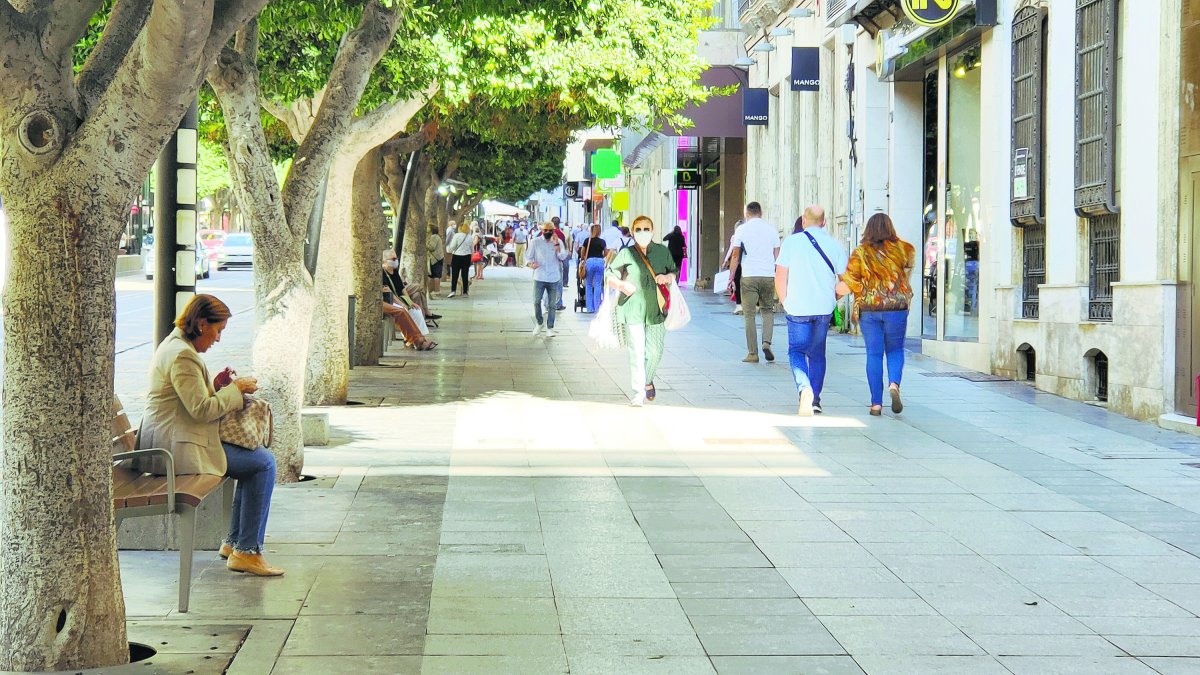 Paseo de Almería en plena pandemia.