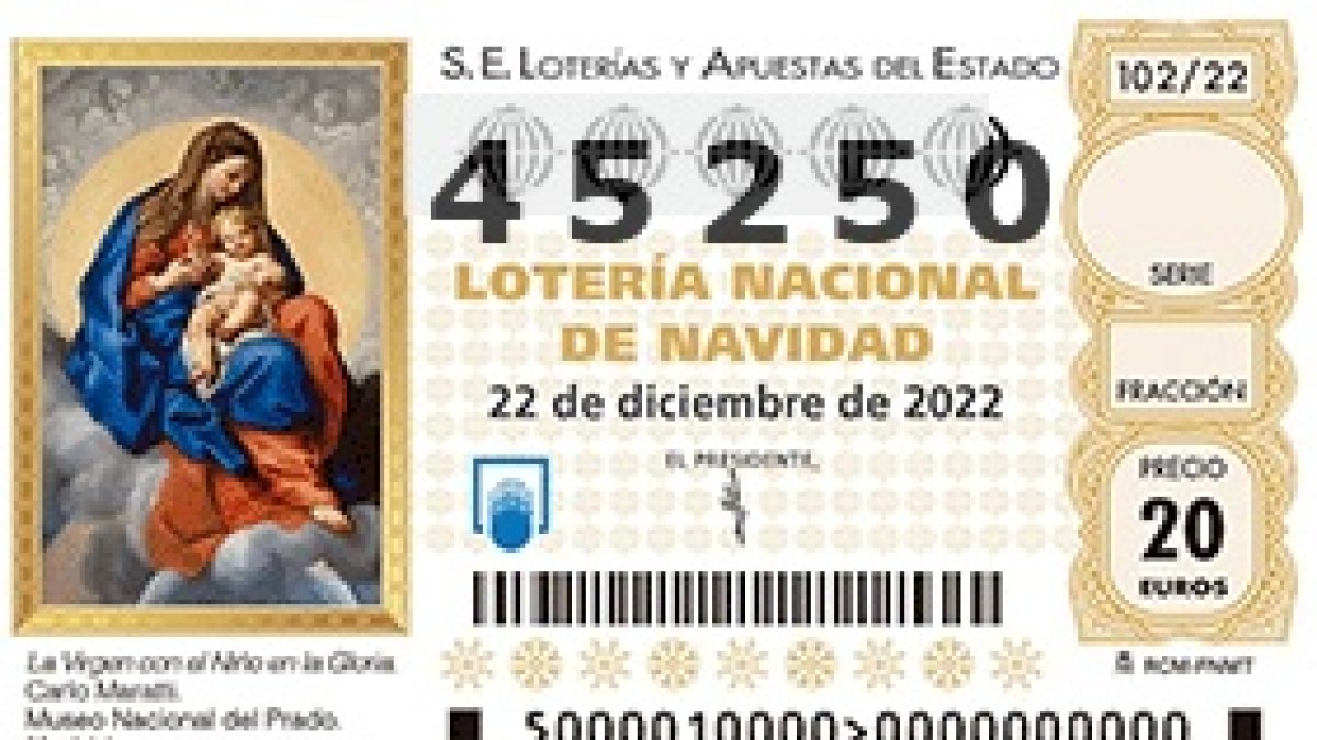 45250, tercer quinto premio del Sorteo de Navidad.