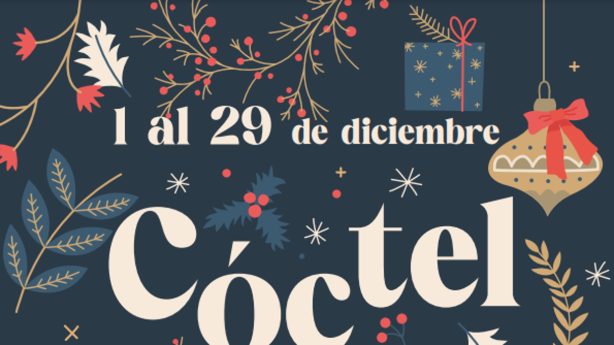 Cartel de la programación cultural  ‘Cóctel Navideño’.