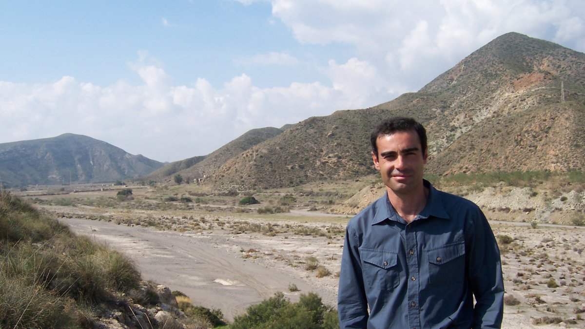 Jaume Palau, autor del libro Un País de Película, en Tabernas.