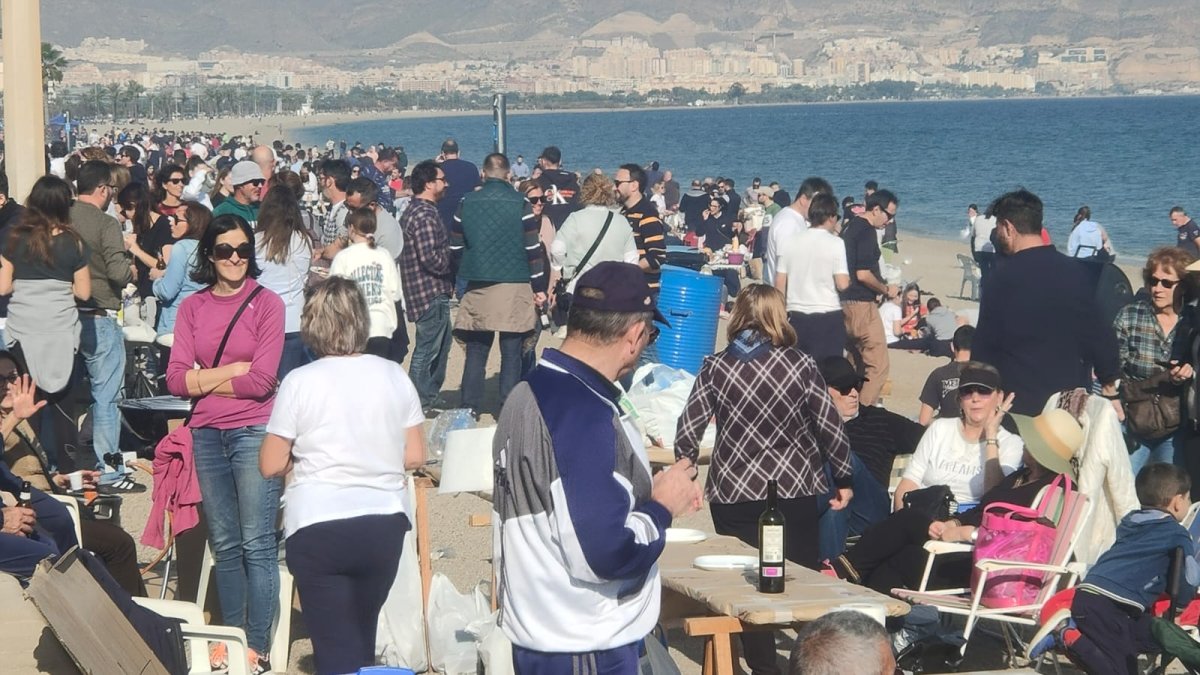 Celebración de las Moragas en Roquetas de Mar.